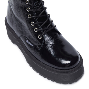 Carl Scarpa Dolmo Black Patent Leather Ankle Boots